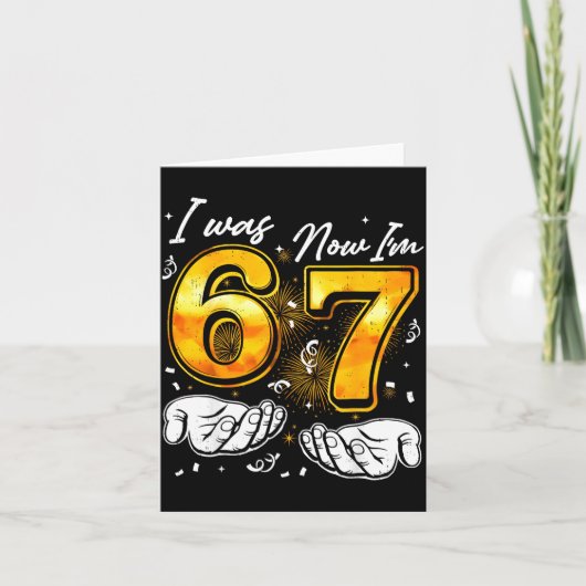 67 New Years Eve Party Pajama Shirt 6 7 Meme 67 20 Karte (Vorderseite)