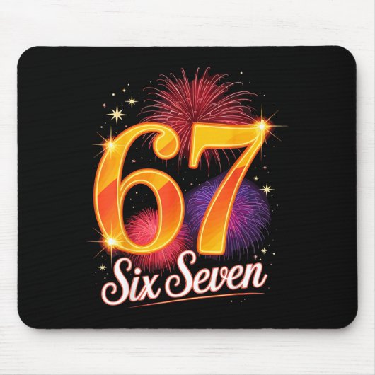 67 New Years Eve Party Pajama Shirt 6 7 Meme 67 20 Mousepad (Vorne)