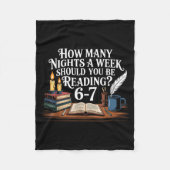 67 Nights Reading Meme For Bibliophiles Englieache Fleecedecke (Vorderseite)