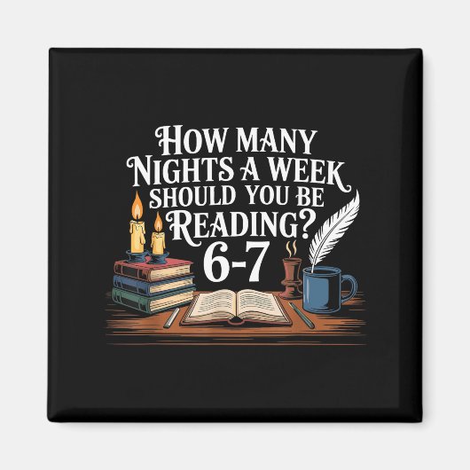 67 Nights Reading Meme For Bibliophiles Englieache Magnet (Vorne)