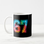 67 Number Meme Funny Six Seven Tie Dye Gen Alpha S Kaffeetasse (Links)