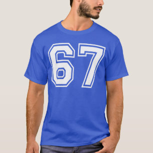 67 Number SitySeveneam Sports Matching Varsity Gif T-Shirt