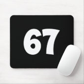67 Nummer Siebenundsechzig Lustiger Meme-Schul-Tee Mousepad (Mit Mouse)
