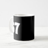 67 Nummer Siebenundsechzig Lustiger Meme Schule Te Kaffeetasse (Vorderseite Links)