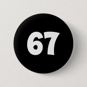 67 Nummer Siebenundsechzig Lustiges Meme Schule Te Button