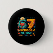 67 Nurse Days Funny Medical Back To School  Button (Vorderseite)