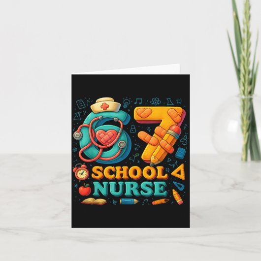 67 Nurse Days Funny Medical Back To School Karte (Vorderseite)