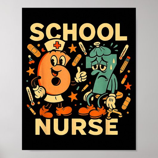 67 Nurse Medical School Smile Poster (Vorne)