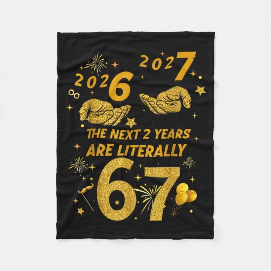 67 Nye 2026 Funny Boys Kids New Years Eve Party 6 Fleecedecke (Vorderseite)