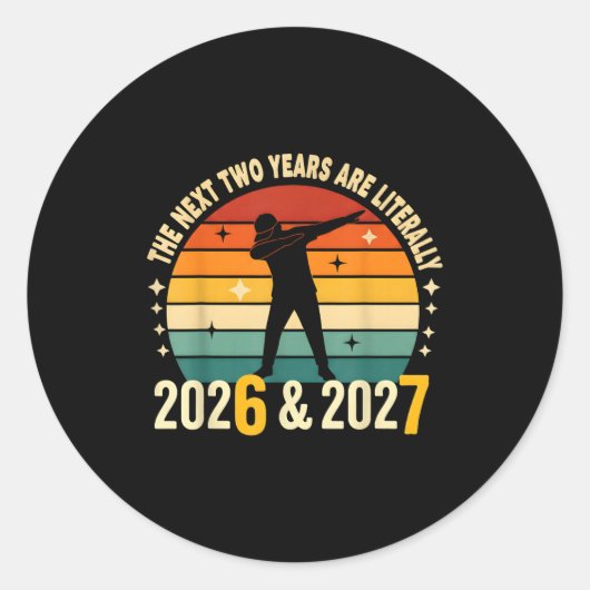 67 Nye 2026 Funny Boys Kids New Years Eve Party 6  Runder Aufkleber (Vorderseite)