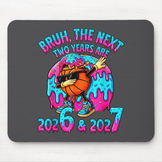 67 Nye 2026 Funny New Year's Eve Party 6 7 Meme Bo Mousepad (Vorne)