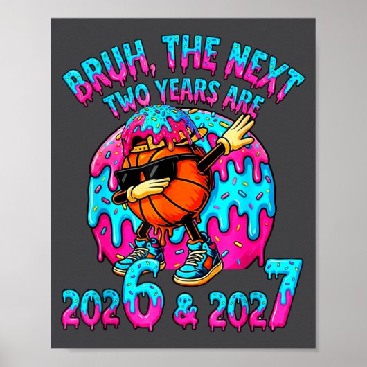 67 Nye 2026 Funny New Year's Eve Party 6 7 Meme Bo Poster (Vorne)