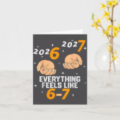 67 Nye 2026 New Years Funny 6 7 Number Six Seven M Karte (Gelbe Blume)