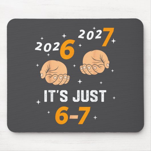 67 Nye 2026 New Years Funny 6 7 Number Six Seven M Mousepad (Vorne)