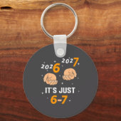 67 Nye 2026 New Years Funny 6 7 Number Six Seven M Schlüsselanhänger (Vorderseite)