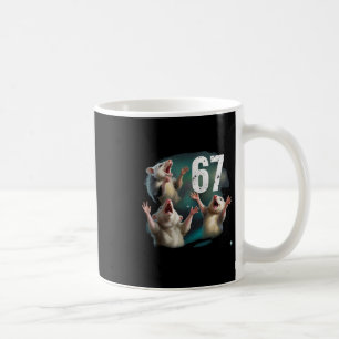 67 Opossum heult zum Mond 67 6 7 Halloween 67 Kaffeetasse