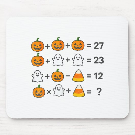 67 Order Operations Math Teacher Halloween Costume Mousepad (Vorne)