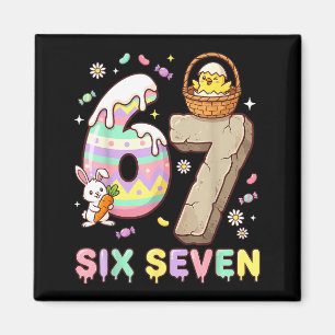 67 Ostern Six Seven Hase Küken Ostern Ei Lustig 6 Magnet