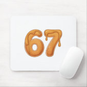 67 Pancake Meme Funny Six Seven Slang  Mousepad (Mit Mouse)