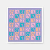 67 Paper Napkin Serviette (Vorderseite)