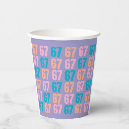 67 Paper Party Cups Pappbecher