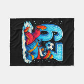 67 Penguin Soccer Funny Winter Meme Gift Fleecedecke (Vorderseite (Horizontal))