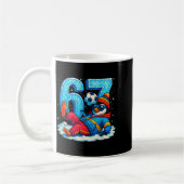 67 Penguin Soccer Funny Winter Meme Gift  Kaffeetasse (Links)