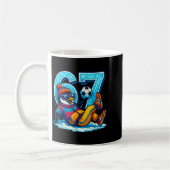 67 Penguin Soccer Funny Winter Meme Gift Kaffeetasse (Links)