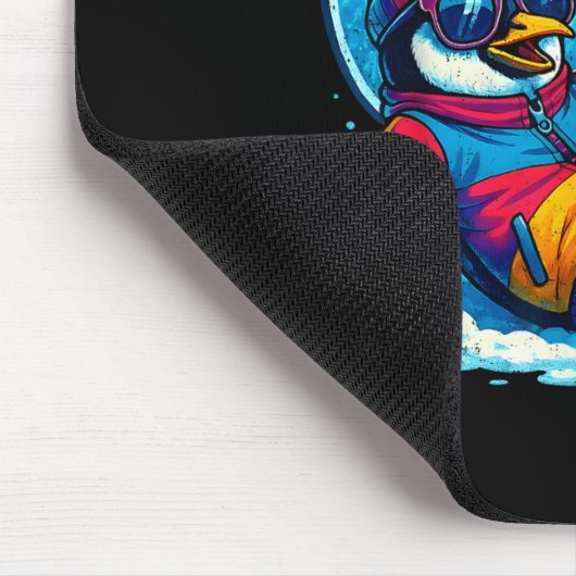 67 Penguin Soccer Funny Winter Meme Gift  Mousepad (Ecke)