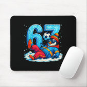 67 Penguin Soccer Funny Winter Meme Gift Mousepad (Mit Mouse)