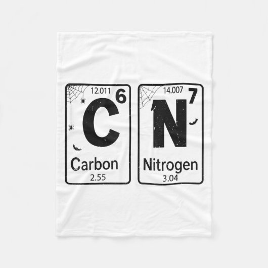 67 Periodic Table Halloween Costume Mad Scientist  Fleecedecke (Vorderseite)