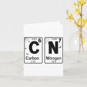 67 Periodic Table Halloween Costume Mad Scientist Karte (Gelbe Blume)