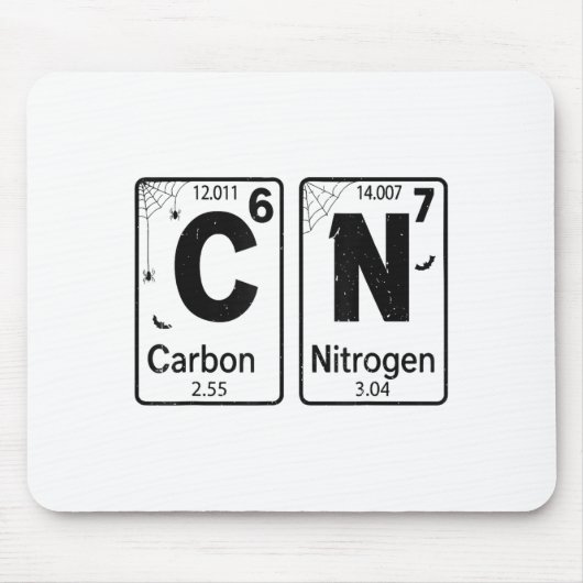 67 Periodic Table Halloween Costume Mad Scientist Mousepad (Vorne)