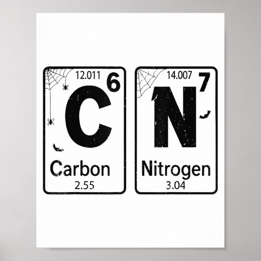 67 Periodic Table Halloween Costume Mad Scientist  Poster (Vorne)