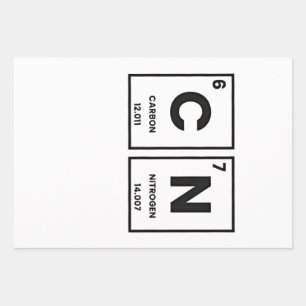 67 Periodische Tafelelementchemie Mason Meme Geschenkpapier Set