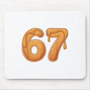 67 Pfannkuchen Meme Lustig Six Seven Slang Mousepad