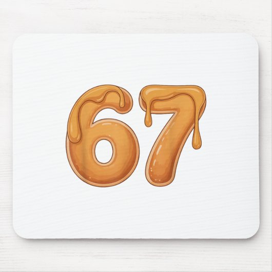 67 Pfannkuchen Meme Lustig Six Seven Slang  Mousepad (Vorne)