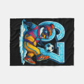 67 Pinguin Fußball Lustiges Winter-Meme-Geschenk _ Fleecedecke (Vorderseite (Horizontal))
