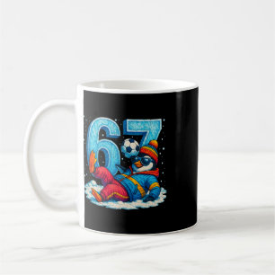 67 Pinguin Fußball Lustiges Winter Meme Geschenk _ Kaffeetasse