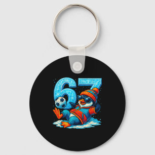 67 Pinguin Fußball Lustiges Winter Meme Geschenk  Schlüsselanhänger