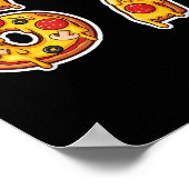 67 Pizza Drip Meme Lustig Six Seven Gen Alpha Slan Poster (Ecke)