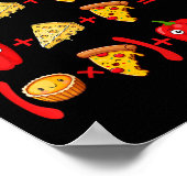 67 Pizza Meme Mathe-Logik-Rätsel Poster (Ecke)