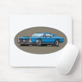67 Pontiac GTO_blue Mousepad (Mit Mouse)