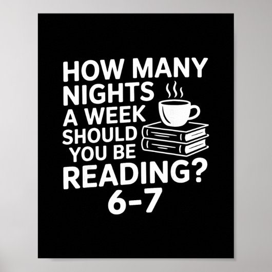 67 Reading Book Lover Funny Six Seven Meme Bookwor Poster (Vorne)