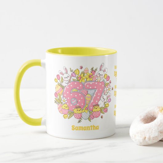 67 Reasons We’re Egg-cellent Friends! Easter Tasse (Mit Donut)