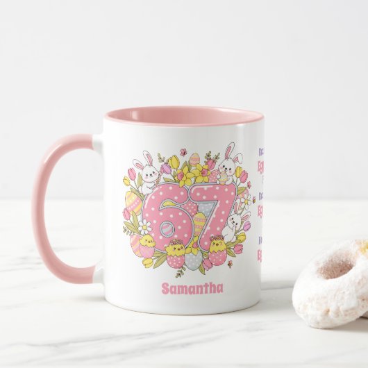 67 Reasons We’re Egg-cellent Friends! Easter Tasse (Mit Donut)