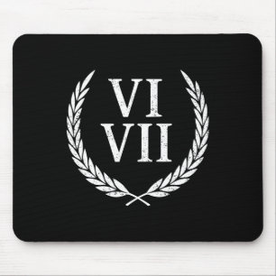 67 Römische Zahlen Meme Geschichtslehrer Vintage L Mousepad