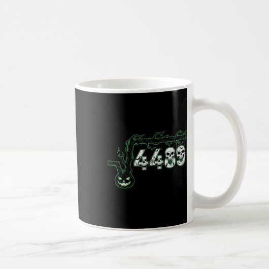 67 Root Sechs Sieben 6 7 Meme Lustiges Halloween-K Kaffeetasse (Rechts)
