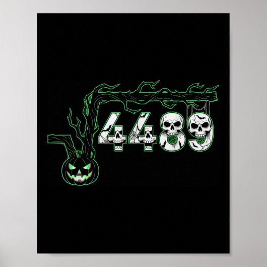 67 Root Sechs Sieben 6 7 Meme Lustiges Halloween-K Poster (Vorne)