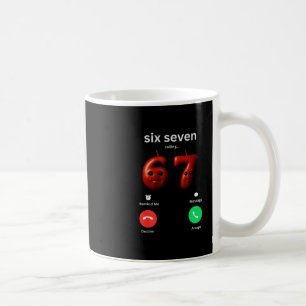 67 ruft lustiges Meme 67 alberner Ai Apfel Gehirnr Kaffeetasse